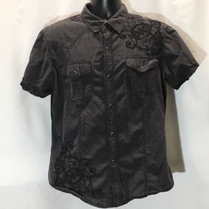 Pop Icon short sleeve button down men’s XL